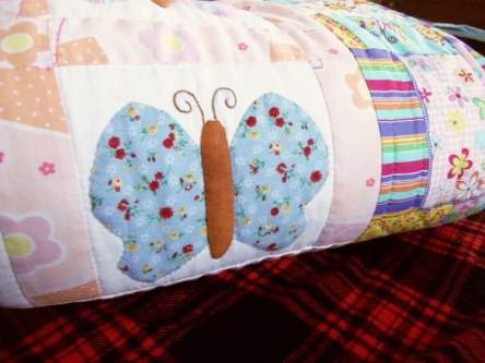 Handmade Butterfly Quilt.