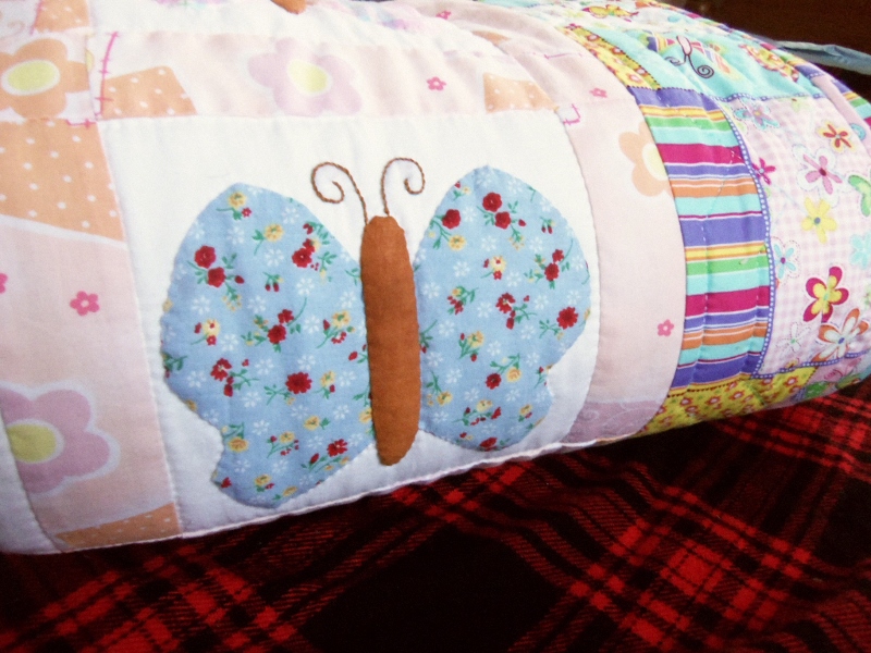 Handmade Butterfly Quilt.