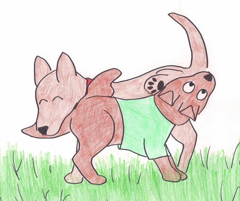 Peeing on each other.