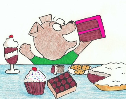 Cairn terrier puppy stuffs himself with all sorts of chocolate.