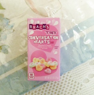 Box of tiny conversation hearts