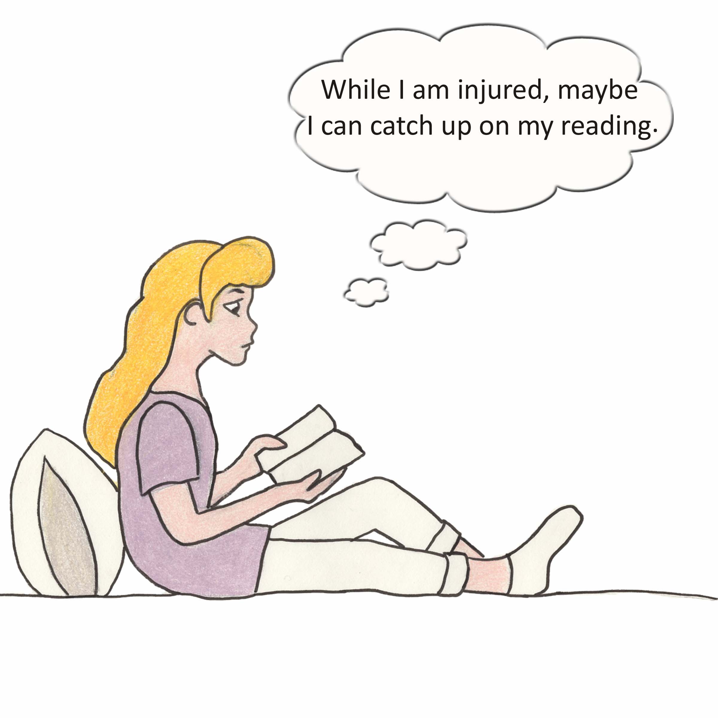 While I am injured, maybe I can catch up on my reading.