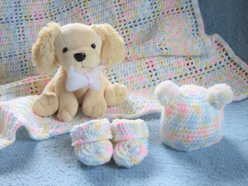 Handmade baby gifts for a collection at church.
