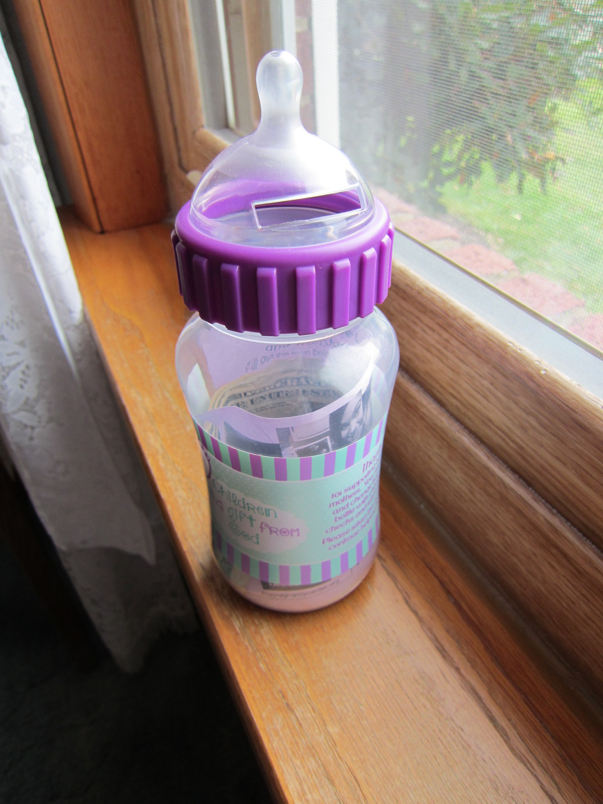 Cruel trick dribble baby bottle
