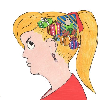 Whee! Little dog illustrates Presents of Mind