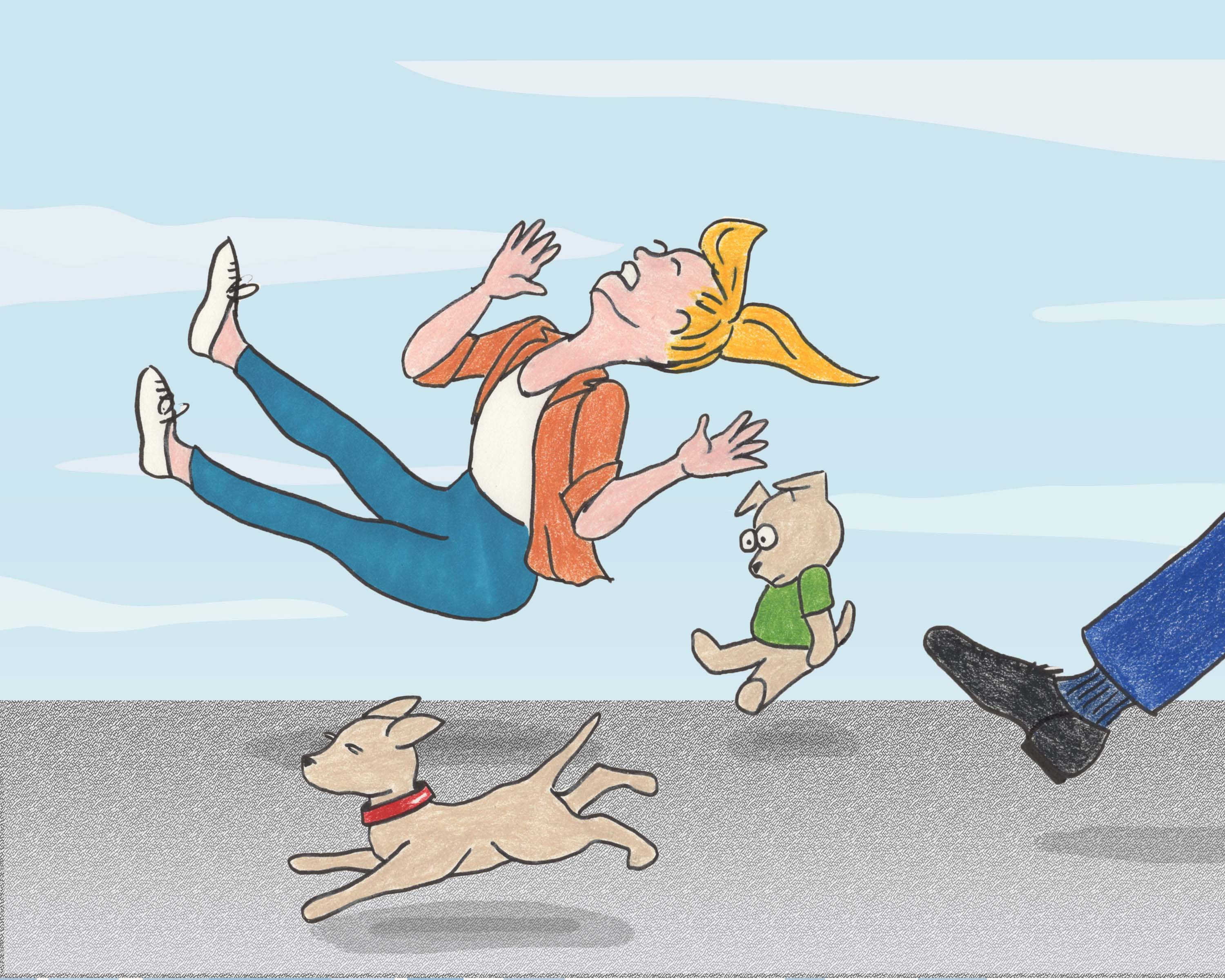 Woman and dogs are booted out of the dealership.