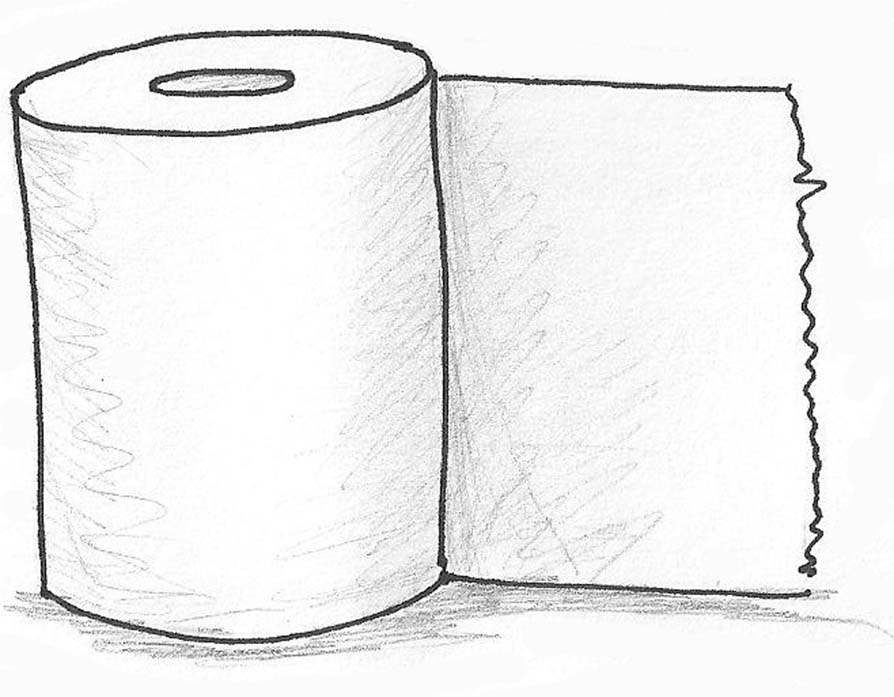 Roll of toilet paper