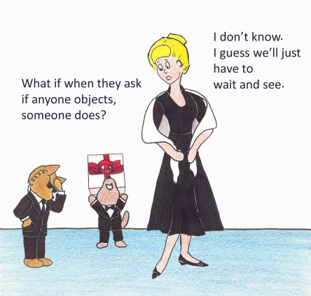 What if when they ask if anyone objects, someone does?  I don't know.  I guess we'll just have to wait and see.