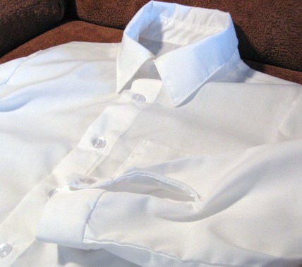 Boy's Long Sleeved White Shirt
