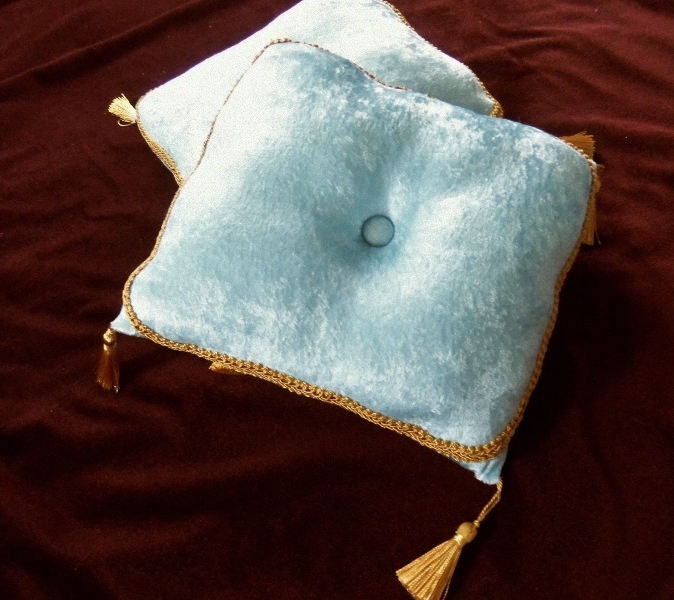 Ice Blue Royal Pillows