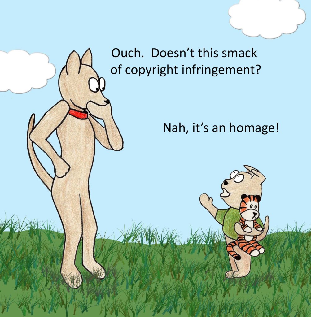 Ouch. Doesn't this smack of copyright infringement? Nah, it's an homage!