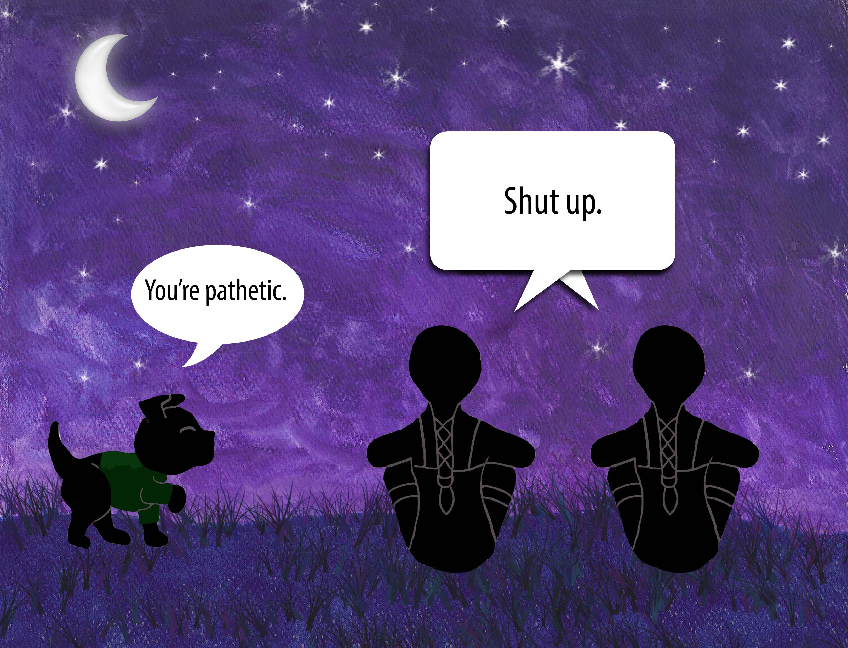 You're pathetic. Shut up.